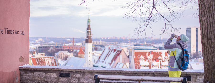 Winter in Tallinn, Estonia