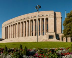 Parliament House in Helsinki, Finland