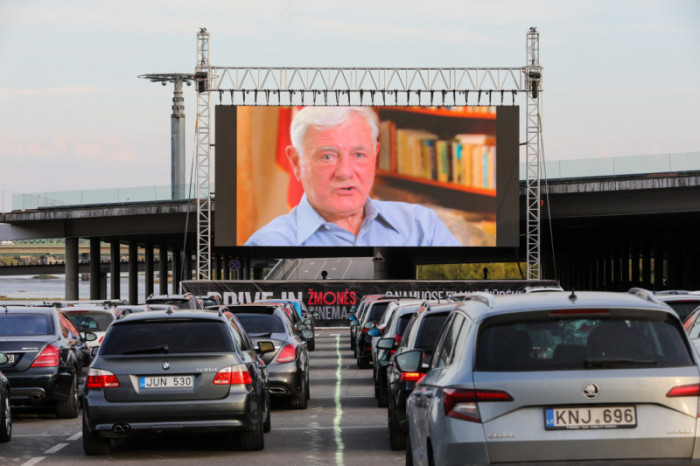 ''Žmonės Cinema" drive-in cinema in Kaunas