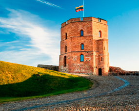 Gediminas Castle in Vilnius, Lithuania