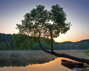 Luksiu lake in Paluse, Lithuania