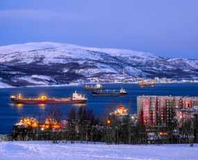 Seaport in the city of Murmansk
